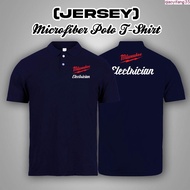 Milwaukee Electrician Polo Microfiber Dry Fit Tshirt