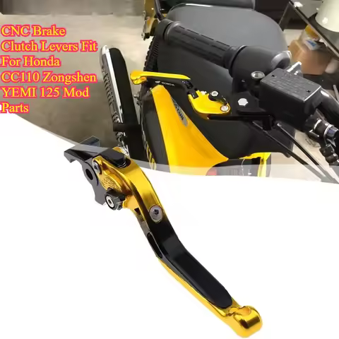 CNC Disc Brake Horn Levers Mod Accessories Fit For Honda CC110 Cub Zongshen YEMI 125 Motorcycle