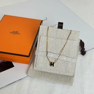 HERMES Mini pop H項鍊 - 松柏綠金