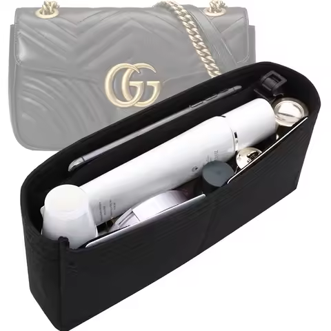 Felt Mini Purse Organizer Insert for GG Marmont Matelasse Shoulder Bag/MJ Snapshot Pouch/TB Mini Mil