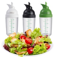 Dressing Shaker Bottle 200ml Leak-proof Sauce Mixing Jar With Measurement Kitchen Salad Mixer U3e6