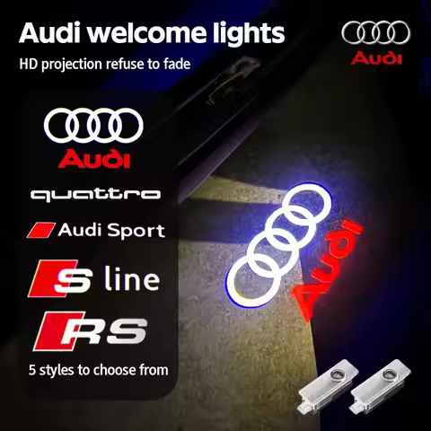 Car Door Welcome Lights Led Projector Lamps Decoration For Audi Sline A3 A1 A4 A6 B8 A5 B7 C7 A7 A8 