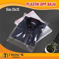 PLASTIK OPP POLOS BAJU KAOS 25x35 SEAL LEM MURAH