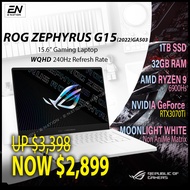 ASUS - ROG Zephyrus G15 15.6" 165Hz (3ms) WQHD IPS-Level Gaming Laptop - AMD Ryzen 7 6800HS | 9 6900HS - 16GB Ram - NVIDIA GeForce RTX 3060 | RTX 3070Ti | RTX3080 - 1TB SSD | 2Y ASUS Warranty | GA503RM | GA503QR (2022) [SAME DAY DELIVERY]