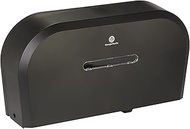 Georgia-Pacific Two-Roll Jumbo Jr. Toilet Paper Dispenser by GP PRO, Black, 59210, 22.1"W x 4.8"D x