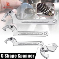 [UsusexaMY] Chrome Vanadium  Hook Wrench for Nut, Side Adjustable Spanner, Universal C Spanner