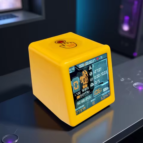 NM TV NMMiner Officail Smart TV 1060KH/s better Nerdminer v2 ESP32 BTC SOLO Lottery Miner & Smart gi