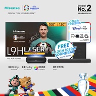 Hisense L9H 4K TriChroma Laser Cinema TV + ALR screen 100 120 inch | 3000 Lumens | BT.2020 107% I MEMC | UST Projector