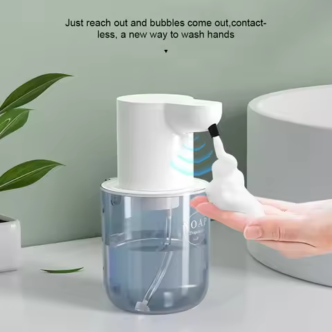 400ml Touchless Soap Dispenser Rechargeable Infrared Sensor Dish Soap Dispenser Foaming Soap Dispens