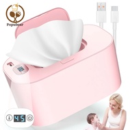 Popubear Baby Wipe Warmer Portable Wet Wipes Warmer with LED Display Adjustable Wipe Warmer Dispense