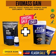 EVOMASS GAIN - l men susu gym pria whey protein pembentuk otot susu penggemuk badan dewasa pria dan