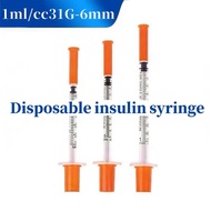 1ml31G-6mm disposable insulin syringe pet feeder liquid measurement dispenser refueling and ink