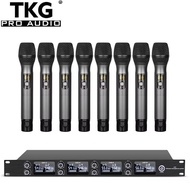 TKG 620-690MHz K-25R 8 channels outdoor uhf karaoke singing performance sound system wireless microphone system professional