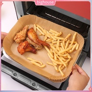  50Pcs Rectangle Air Fryers Liner Non-Stick High Temperature Resistant Microwave Oven Baking Paper Disposable Kitchen Grill Parchment Paper for Bakery