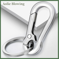 Aolie พวงกุญแจหัวเข็มขัดสแตนเลสชายคลิปเข็มขัดกันหายสำหรับแขวน