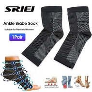 SRIEI 1 Pair Anti Fatigue Compression Foot Sleeve Ankle Support Brace Sock For Plantar Arthritis Sor