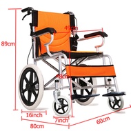 TOP TEAM รถเข็นผู้ป่วย พับได้ น้ำหนักเบา กะทัดรัด ล้อ 16 นิ้ว มีเบรค หน้าหลัง 4 จุด เหล็กพ่นสีเทา วีลแชร์ รุ่น A014 รถเข็นผู้ป่วยtavel wheelchair
