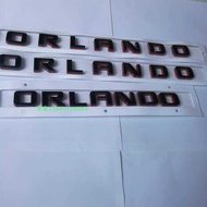 Suitable for Chevrolet Volando Wordmark Red Black Letter ORLANDO English Car Label Sticker Displacem
