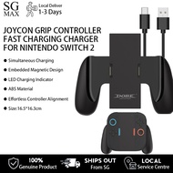 Charging Grip for Nintendo Switch 2 Joy-Con Portable Charger Dock USB-C Cable Charger Indicator Hand