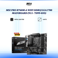 MSI PRO B760M-A WIFI DDR5/LGA1700 MAINBOARD (911- 7D99-033)