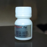 Multivit Plus Multivitamin-mineral 30 tablet. PER bottle. Batch No: 5J01090. Mfg Date: SEP 2025. Exp