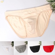 Mens Briefs Thong Underpants Bikini Breathable Comfortable Ice Silk Panties