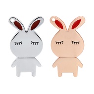 Cute Mini Metal Rabbit USB Flash Drive 256GB 128GB 64GB 32GB 16GB 8GB 4GB Pen Drive Pendrive Animal 