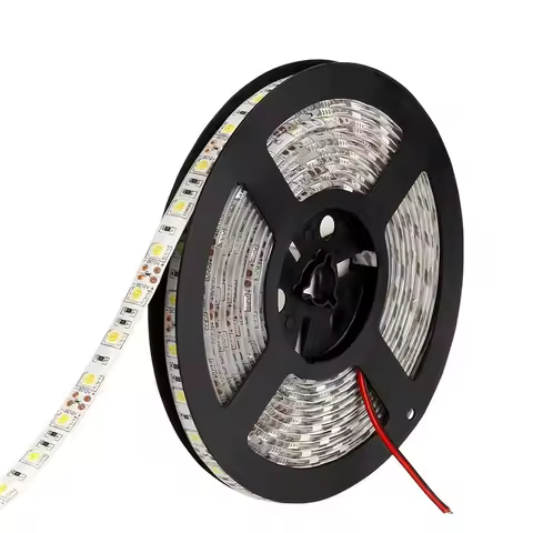 LED Strip Waterproof 5050 DC12V 60LEDs/m 5m/lot Flexible LED Light RGB 5050 LED Strip White / Warm W
