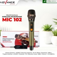 Advance 102-Wireless Single Karaoke Mic Microphone