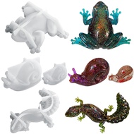 DIY Crystal Epoxy Resin Mold Easter Frog Lizard Snail Small Animal Ornament Silicone Mold