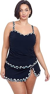 Women's Gin Fizz Full Figure Square Neck Swim Tankini