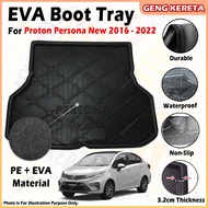 For Proton Persona 2016 - 2022 EVA Copolymer Car Boot Tray Luggage Cargo Trunk Tray Dulang But Keret