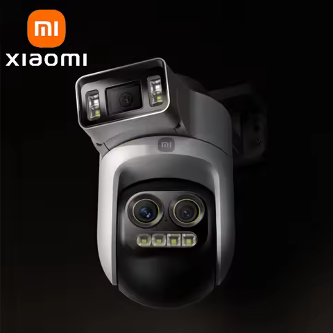 XIAOMI New Smart Outdoor Camera 4 Pro Triple Camera Zoom Edition，360° 5MP 3K，9x Hybrid Zoom，IP66，Chi