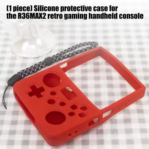 Game Console Housing with Lanyard Protector Cover for R36MAX Ⅱ R36MAX2 Silicone Skin Sleeve Protecti