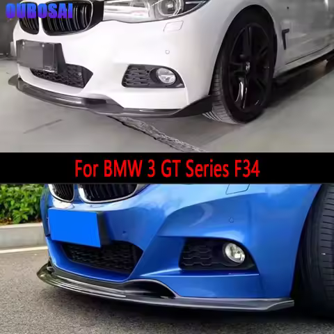For BMW 3 GT Series F34 320i 330i 318i Carbon Fiber Car Front Bumper Diverter Spoiler Diffuser Front