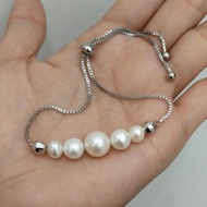 Gelang Serut Mutiara Air Tawar Putih dari Lombok NTB