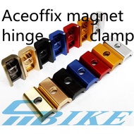 Aceoffix Bicycle Hinge Clamp Plate Magnetic For Brompton Bike C Clamps Plates CNC 2pcs