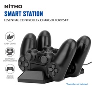 NiTHO PS4 SMART Charging Station Charging Dock Playstation 4 Dual Shock Controller Charger, Fast Charging Station, PS4 Accessories