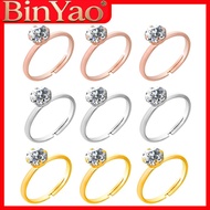【BY】Elegant Shining Adjustable Gemstone Ring Perfect for Wedding BFF Party Gift Fashion Jewelry