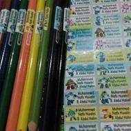 Sticker Nama Kartun Warna 3013 42pcs