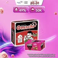 Combo 1 Thùng Mì Omachi Xốt Bò Hầm Gói 80g và 1 Hộp Ponnie Hot Dog Giòn Ăn Liền Hộp x 20 Cây x 28G
