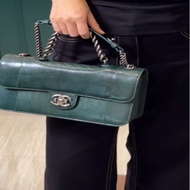 【威選精品】 💚 CHANEL 孟買系列蜥蜴皮鏈條包 💚