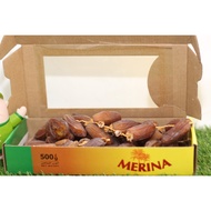 อินทผาลัม Dates  MERINA สินค้านำเข้าจากตูนิเซีย  500g 1กล่อง/บรรจุปริมาณ 500g ราคาพิเศษ สินค้าพร้อมส