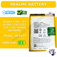 Realme Battery Compatible for Realme 8 (4G) / 8i / 9i (5G) / C30 / C31 / C33 / C35 / Narzo 50 A Prim