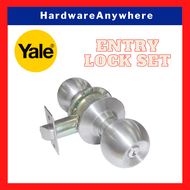 Yale Entrance Cylindrical Door Knob Set 60mm / Stainless Steel 5 Pin System Round Door Entry Lockset CA5127