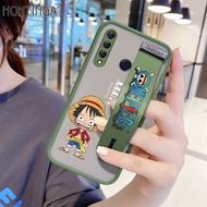 (มีสายรัดข้อมือ) Hontingaเคสมือถือ เคสโทรศัพท์ เคส Huawei Y9 Prime 2019กันกระแทกFrostedการ์ตูนอะนิเมะLuffyโทรศัพท์Fullปกหลังเลนส์ตัวปกป้องกล้องถ่ายรูปกรณีสำหรับชายหญิง