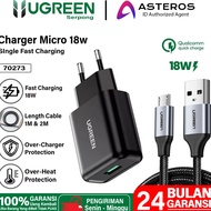 BEST SELLER UGREEN Charger Samsung Oppo Vivo Mi Micro USB FAST Charging 1w 15w 18w