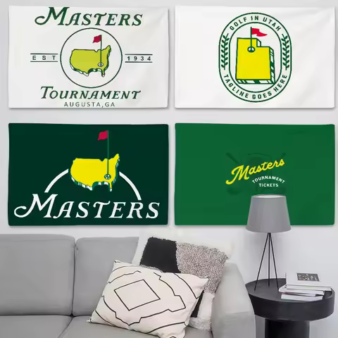 Sports The M-Masters T-Tournament Flag Suitable For Birthday Parties Living Room Bedroom And Outdoor