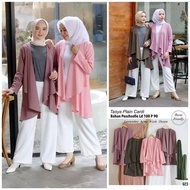 Tasya plain cardi / plain cardigan / basic layer blazer / outter hijabers / plain outer