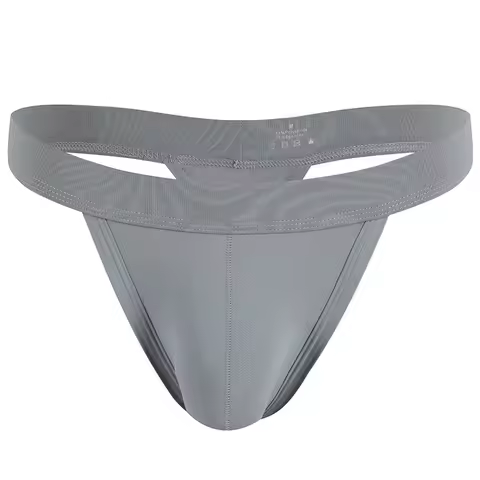 Men's Underwear Ice Silk Low Rise G-string Thongs New Men's T-back Panties Soft Breathable Thongs